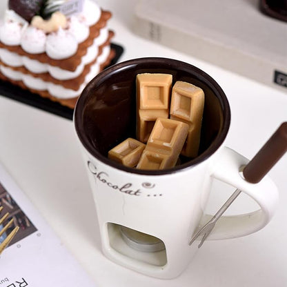 Premium Fondue Mug & Melting Pot